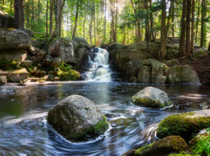 Waterfall, Water, Stream, Creek