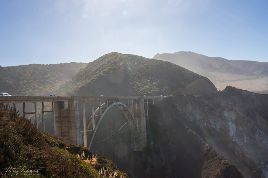 Iconic Bixby Creek Birdge on Hwy 1 in California